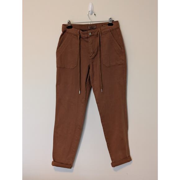 Judy Blue NWOT Brown Camel Drawstring Joggers (Size 9/29) - Picture 2 of 8